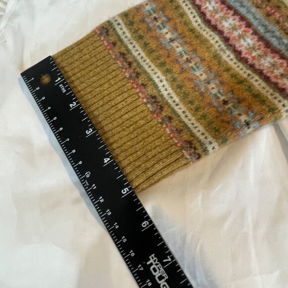 Tommy Hilfiger XXL Fair Isle Lambswool Sweater Crewneck Ribbed Hem and Cuffs - Picture 8 of 14